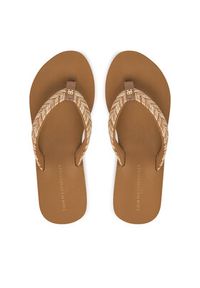 TOMMY HILFIGER - Tommy Hilfiger Japonki Rope Strap FW0FW09197 Beżowy. Kolor: beżowy. Materiał: materiał #4