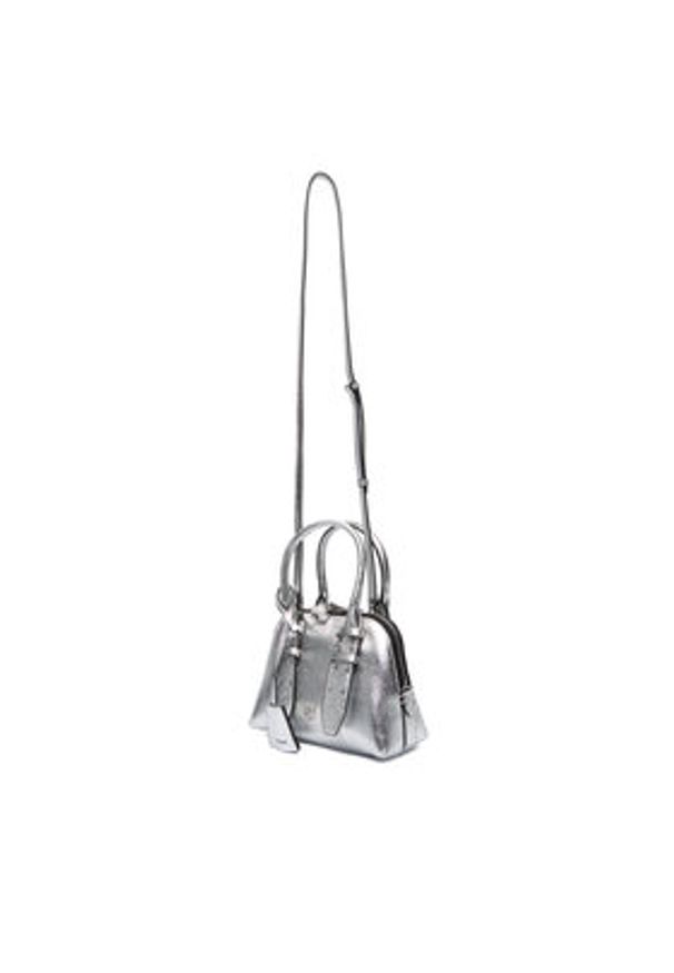 Pinko - PINKO Torebka Bowling Bag Zip Mini AI 25-26 PLTT 105333 A0QO Srebrny. Kolor: srebrny. Materiał: skórzane