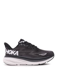 HOKA - Hoka Buty do biegania Clifton 9 Wide 1127896 Czarny. Kolor: czarny. Materiał: mesh, materiał #1