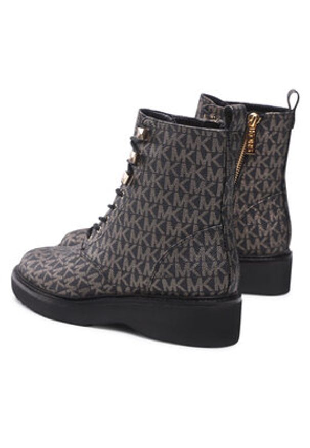 MICHAEL Michael Kors Botki Haskell Bootie 40F2HSFE5B Czarny. Kolor: czarny. Materiał: skóra
