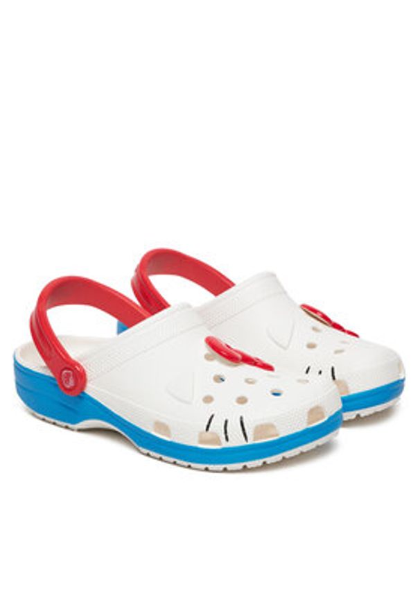Crocs Klapki Hello Kitty Iam Classic Clog 209438 Biały. Kolor: biały. Wzór: motyw z bajki