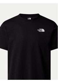 The North Face T-Shirt Vertical NF0A89FP Czarny Regular Fit. Kolor: czarny. Materiał: bawełna