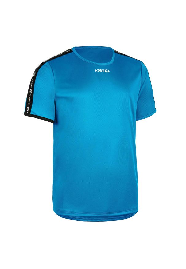 ATORKA - Koszulka do piłki ręcznej dla dzieci Atorka H100 niebieska. Kolor: niebieski. Materiał: materiał, poliester