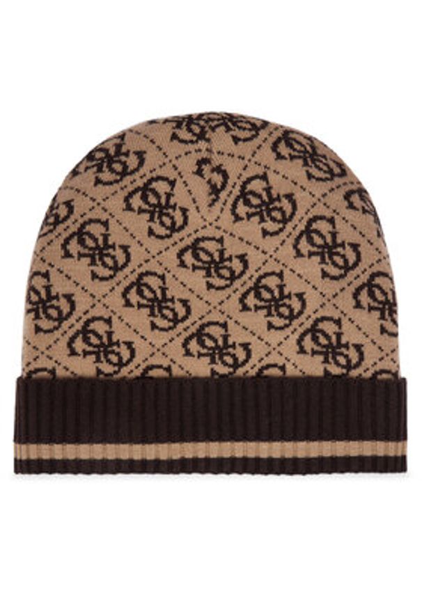 Guess Zestaw Szalik i Czapka GFBOXM P6102 Beżowy. Kolor: beżowy. Materiał: akryl