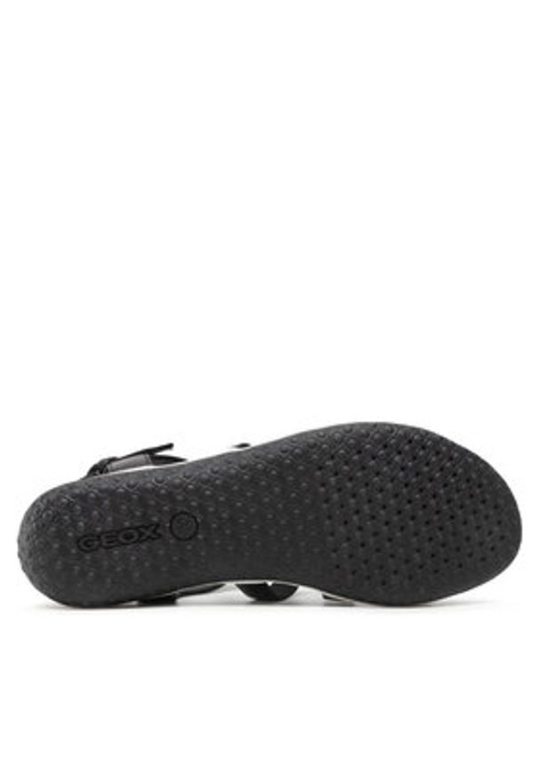 Geox Sandały D Sand. Vega A D72R6A 00043 C9999 Czarny. Kolor: czarny. Materiał: skóra