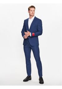 Hugo Garnitur Arti 50490975 Granatowy Extra Slim Fit. Kolor: niebieski. Materiał: wiskoza #1