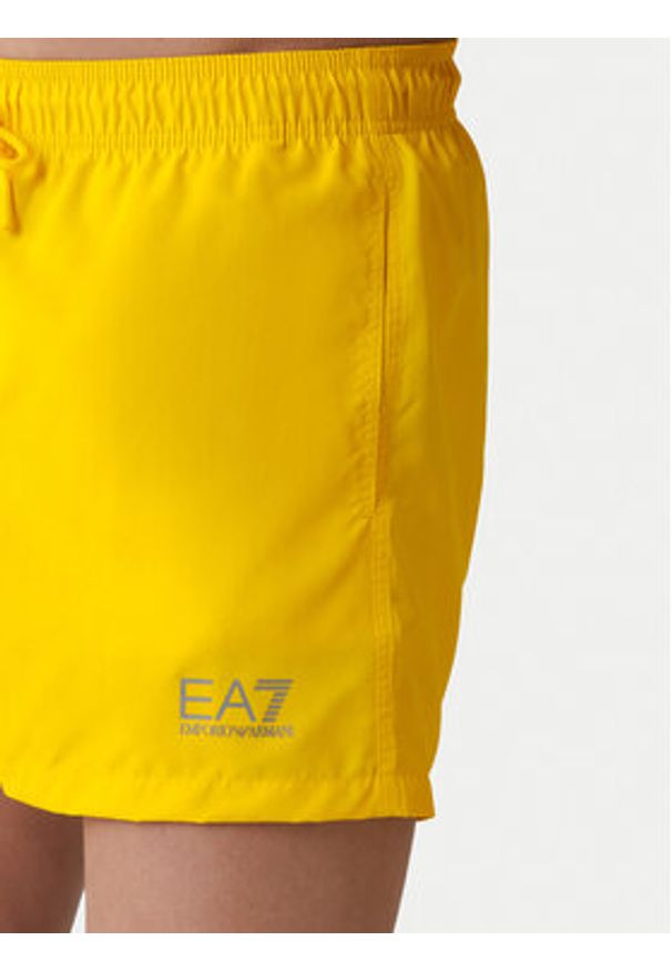EA7 Emporio Armani Szorty kąpielowe 7M001677 AF13019 M2004 Żółty Regular Fit. Kolor: żółty. Materiał: syntetyk