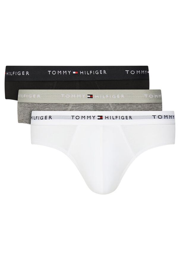 TOMMY HILFIGER - Tommy Hilfiger Komplet 3 par slipów UM0UM03471 Kolorowy. Materiał: bawełna. Wzór: kolorowy