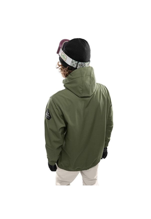 SIROKO - Męska kurtka snowboardowa Sporty zimowe Siroko W3 Robson. Kolor: zielony. Materiał: softshell, materiał. Sezon: zima. Sport: snowboard