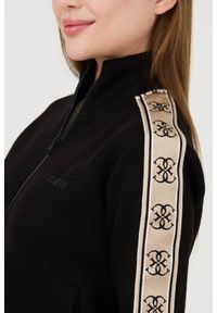 Guess - GUESS Czarna bluza Britney Full Zip. Kolor: czarny