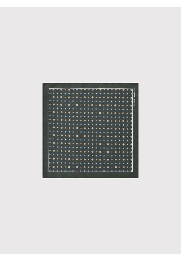 Pako Lorente - PAKO LORENTE - Ciemnozielona poszetka męska paisley. Kolor: zielony. Materiał: poliester. Wzór: paisley