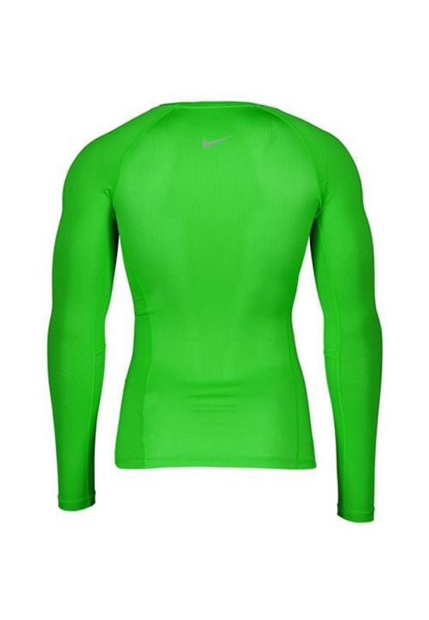 Koszulka treningowa męska Nike Hyper Top. Kolor: zielony. Długość rękawa: długi rękaw. Długość: długie. Sport: bieganie