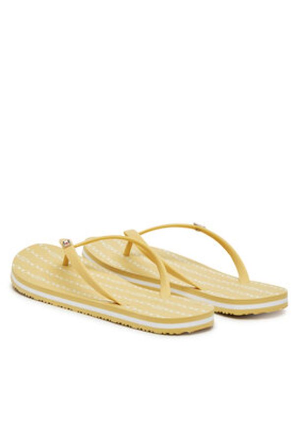 TOMMY HILFIGER - Tommy Hilfiger Japonki FW0FW08518 Żółty. Kolor: żółty. Materiał: syntetyk