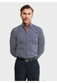 Pako Lorente - PAKO LORENTE – Casualowa koszula męska w mikrowzór. Okazja: na co dzień. Materiał: bawełna. Długość rękawa: długi rękaw. Długość: długie. Styl: casual #7