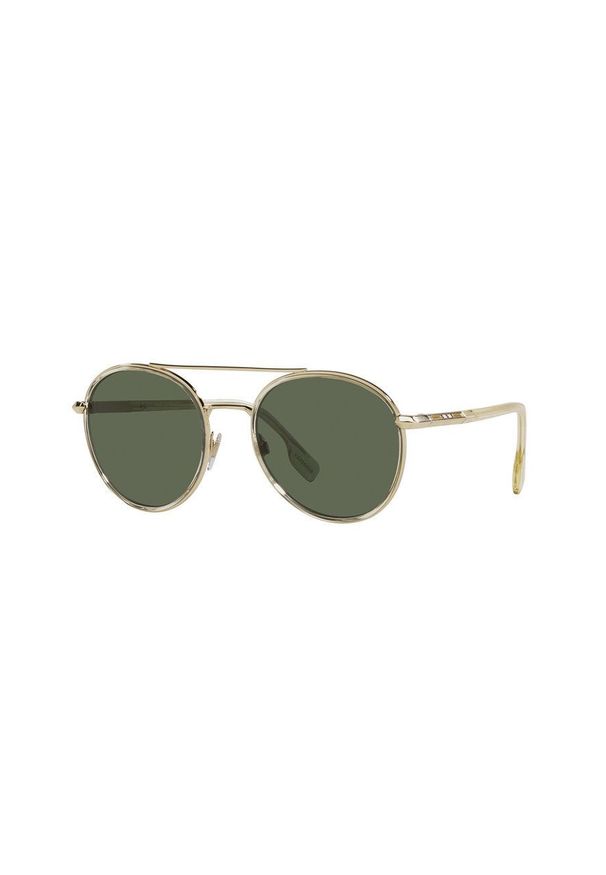 Burberry Okulary przeciwsłoneczne 0BE3131 damskie. Kształt: okrągłe. Kolor: złoty