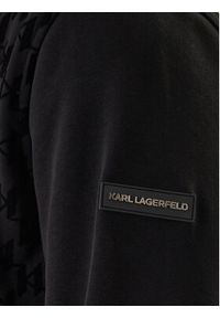 Karl Lagerfeld - KARL LAGERFELD Bluza 705002 561910 Czarny Regular Fit. Typ kołnierza: dekolt w karo. Kolor: czarny. Materiał: bawełna #2