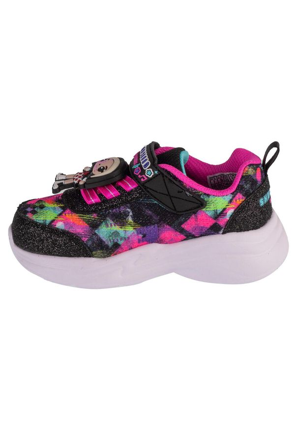 skechers - Buty sportowe Sneakersy dziewczęce, Snuggle Sneaks - Skech Squad. Kolor: czarny. Sport: turystyka piesza