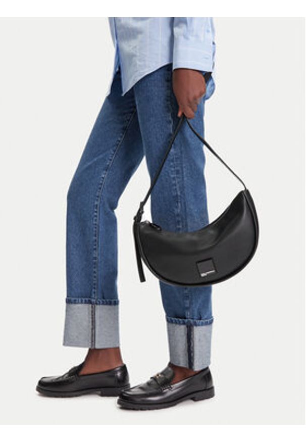 Karl Lagerfeld Jeans Torebka A3W30206 Czarny. Kolor: czarny. Materiał: skórzane