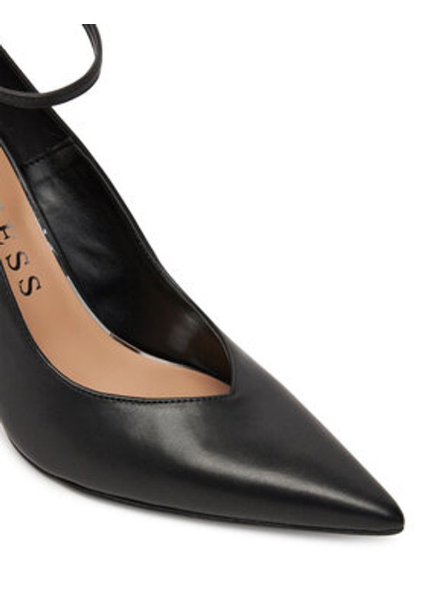 Guess Szpilki FLFNPR LEA08 Czarny. Kolor: czarny. Materiał: skóra. Obcas: na szpilce