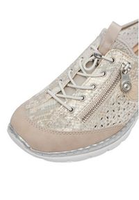 Rieker Sneakersy CEO-L3252-92 Beżowy. Kolor: beżowy. Materiał: skóra #3