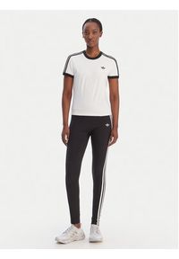 Adidas - adidas T-Shirt 3-Stripes KD3683 Biały Slim Fit. Kolor: biały. Materiał: bawełna #5