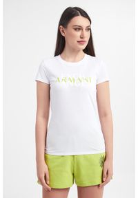 Armani Exchange - T-shirt damski ARMANI EXCHANGE. Materiał: bawełna. Wzór: nadruk #5