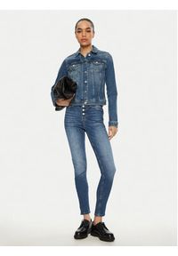 Tommy Jeans Kurtka jeansowa Vivianne DW0DW20158 Granatowy Regular Fit. Kolor: niebieski. Materiał: bawełna
