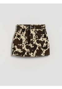 Reserved - Spódnica w zwierzęcy wzór - wielobarwny. Materiał: bawełna. Wzór: motyw zwierzęcy #1