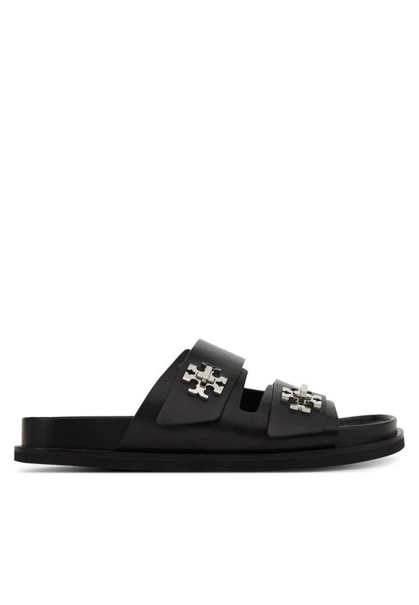 Klapki Tory Burch. Kolor: czarny. Styl: sportowy