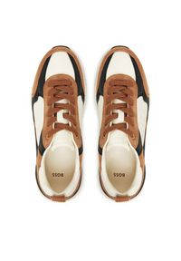 BOSS Sneakersy B Icon 50548358 Beżowy. Kolor: beżowy. Materiał: skóra, zamsz #5