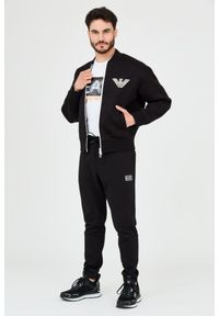 Emporio Armani - EMPORIO ARMANI Czarna neoprenowa bluza męska, Rozmiar XL. Kolor: czarny. Materiał: neopren #2