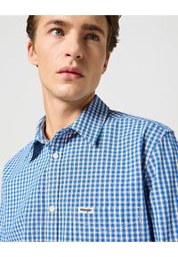 Wrangler - WRANGLER MĘSKA KOSZULA 1 PKT SHIRT WRANGLER BLUE 112358063