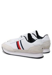TOMMY HILFIGER - Tommy Hilfiger Sneakersy Core Eva Runner Corporate Lea FM0FM04397 Biały. Kolor: biały. Materiał: skóra