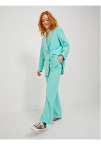JJXX Spodnie materiałowe Mary 12200674 Turkusowy Regular Fit. Kolor: turkusowy. Materiał: syntetyk #6