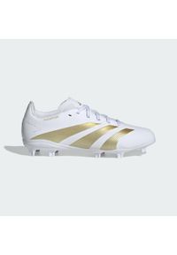 Adidas - Buty Predator League FG Kids. Kolor: żółty, wielokolorowy, beżowy, biały. Materiał: materiał #1