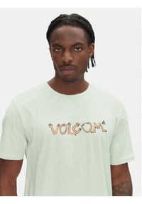 Volcom T-Shirt Crazybal A3512554 Zielony Classic Fit. Kolor: zielony. Materiał: bawełna #5