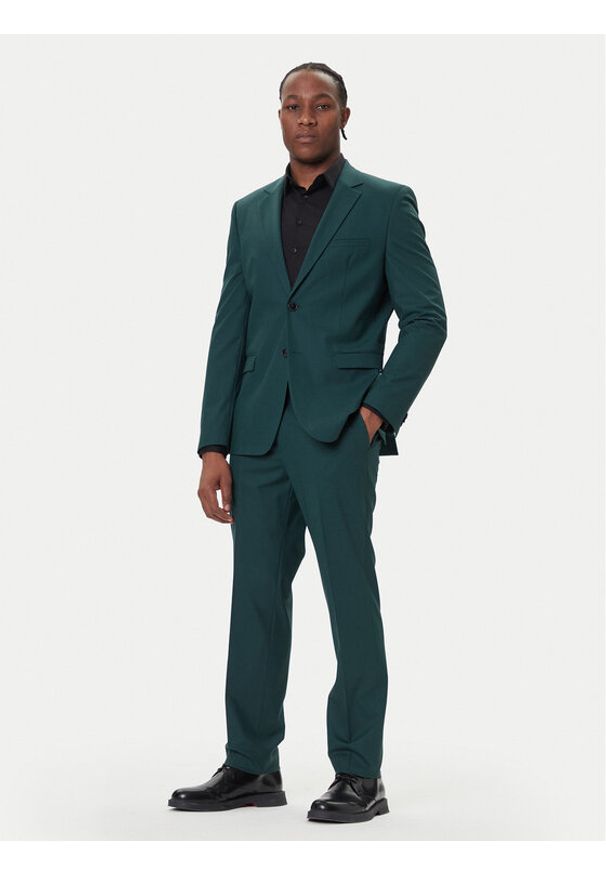 Hugo - HUGO Garnitur Arti-Hesten253X 50544524 Zielony Extra Slim Fit. Kolor: zielony. Materiał: syntetyk
