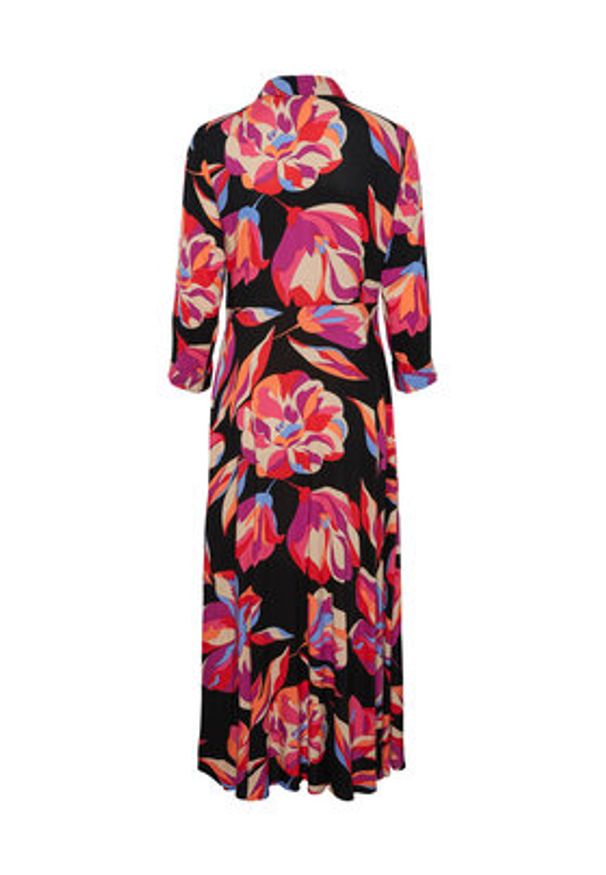 YAS Sukienka koszulowa Savanna 26022663 Kolorowy Loose Fit. Materiał: wiskoza. Wzór: kolorowy. Typ sukienki: koszulowe