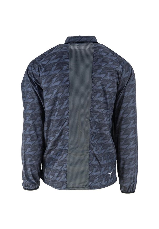 Kurtka Diadora Windbreaker, Mężczyźni. Kolor: czarny, szary. Materiał: materiał, poliester