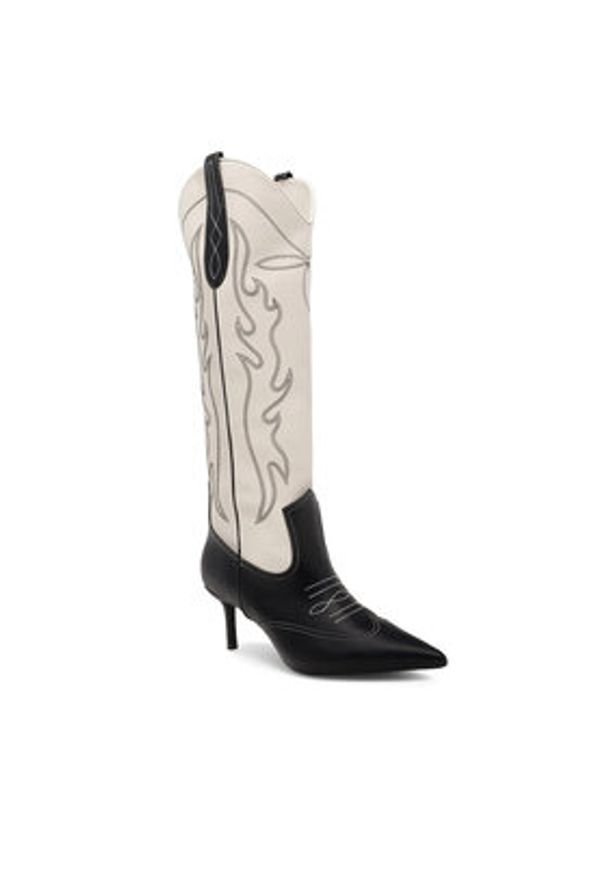 Nine West Kowbojki ZARIYA 909001 Czarny. Kolor: czarny. Materiał: skóra