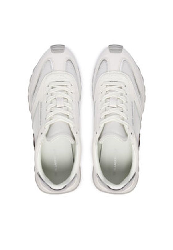 Karl Lagerfeld - KARL LAGERFELD Sneakersy Kairo KL61130N Biały. Kolor: biały. Materiał: skóra