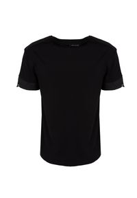 Les Hommes T-Shirt | LBT1020700N | Mężczyzna | Czarny. Okazja: na co dzień. Kolor: czarny. Materiał: elastan, bawełna, poliester. Długość rękawa: krótki rękaw. Styl: casual, elegancki #3