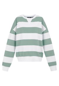 Regatta - Damski Sweter Z Dekoltem W Szpic Avika II Stripe. Kolor: biały, niebieski, wielokolorowy