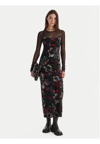 Desigual Sukienka codzienna Cassidy 25WWVK11 Czarny Slim Fit. Okazja: na co dzień. Kolor: czarny. Materiał: syntetyk. Typ sukienki: proste. Styl: casual #3