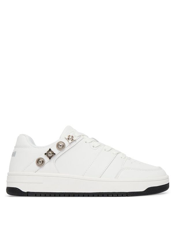 Just Cavalli Sneakersy 80RA3SM4 ZPC10 Biały. Kolor: biały. Materiał: skóra