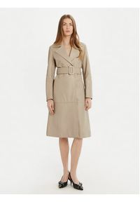 Marella Trencz Baltico 2513441031 Beżowy Regular Fit. Kolor: beżowy. Materiał: skóra #4