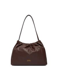 TOMMY HILFIGER - Tommy Hilfiger Torebka Soft Leather Shoulder Bag AW0AW18307 Bordowy. Kolor: czerwony. Materiał: skórzane #6