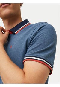 Jack & Jones - Jack&Jones Polo Paulos 12136668 Niebieski Slim Fit. Typ kołnierza: polo. Kolor: niebieski. Materiał: bawełna #8