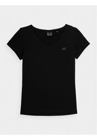 4f - 4F T-Shirt 4FAW23TTSHF0941 Czarny Slim Fit. Kolor: czarny. Materiał: bawełna #1