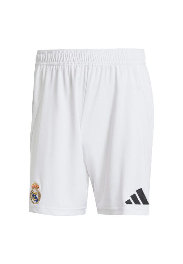 Adidas - Szorty Real Madrid 24/25 Home. Kolor: biały. Materiał: materiał